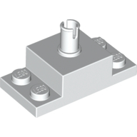 Lego kostka (kostička) 2x2 s kolíkem (tyčkou) nahoru, bílá (6172420)